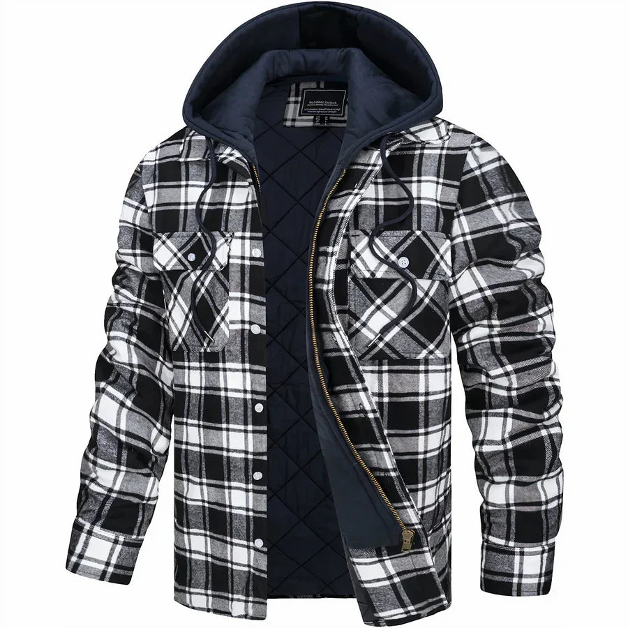 Levoire | Cool Karojacket Noir et blanc