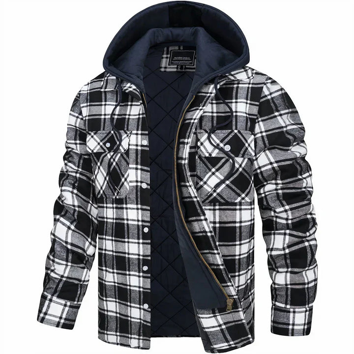 Levoire | Cool Karojacket Noir et blanc