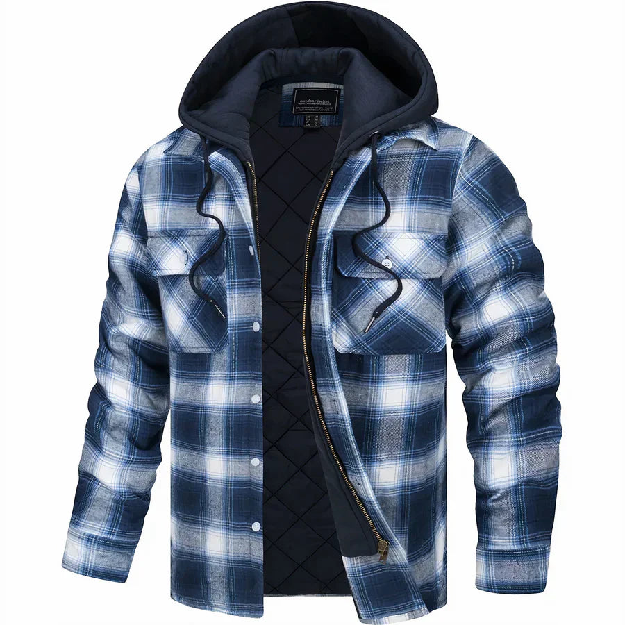 Levoire | Cool Karojacket Bleu gris