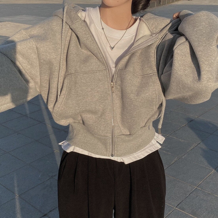 Levoire | Pull À Capuche Doux Et Confortable Pour Femmes Gris Une taille