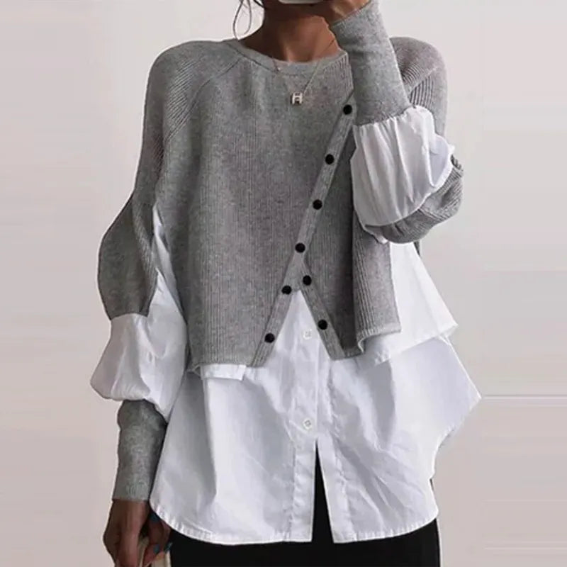 Levoire | Top élégant Gris