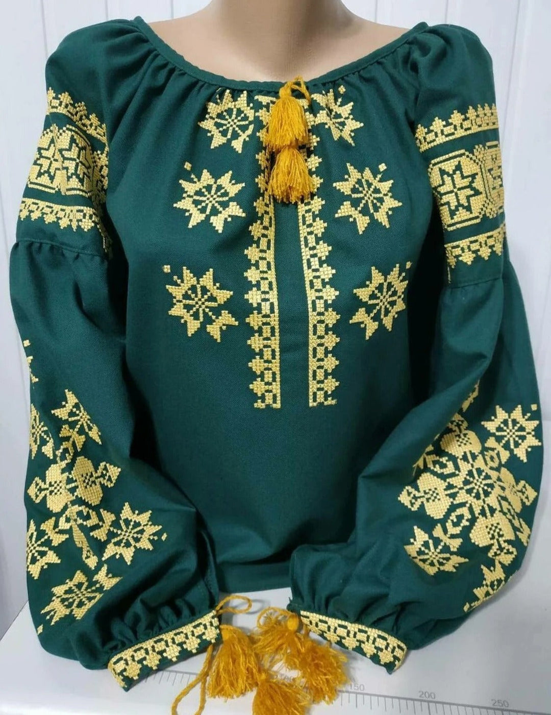 Levoire | Blouse Boho Avec Imprimé Floral Et Manches Lanternes Vert
