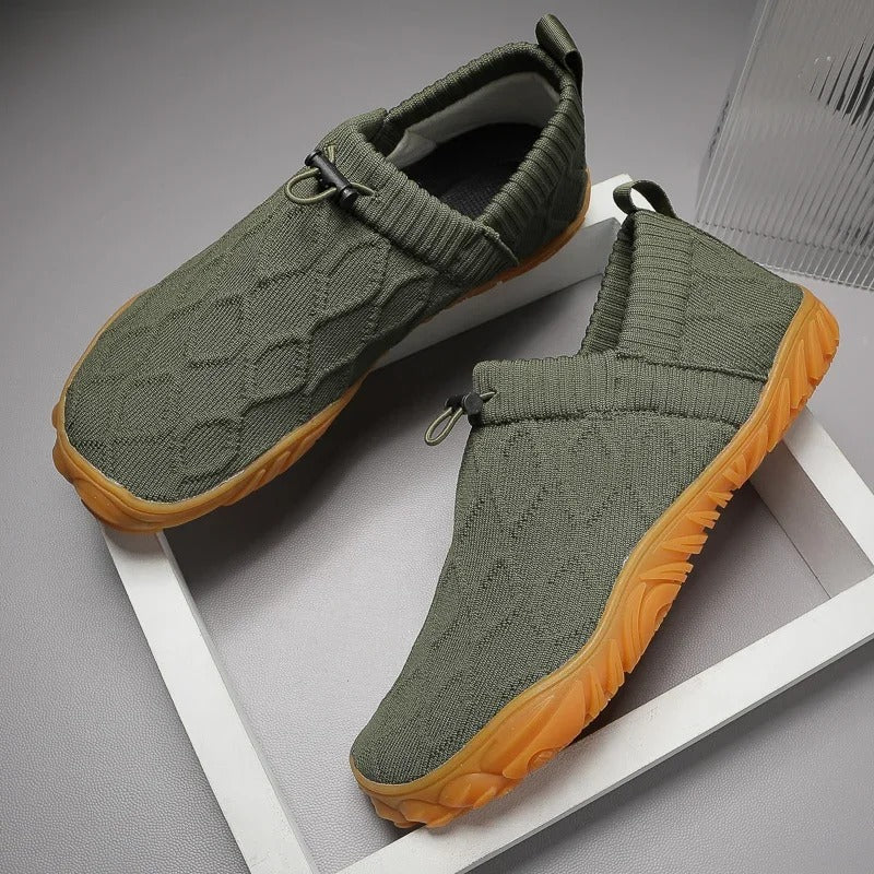 Levoire | Basse Slipon Chaussures Pieds Nus Sans Lacets Pour Hommes Vert