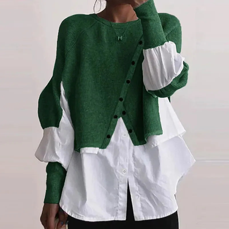 Levoire | Top élégant Vert