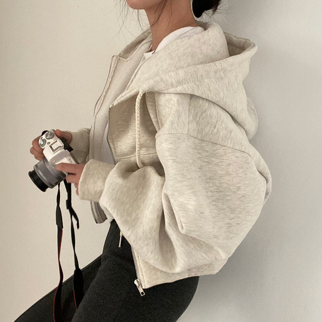 Levoire | Pull À Capuche Doux Et Confortable Pour Femmes Beige Une taille