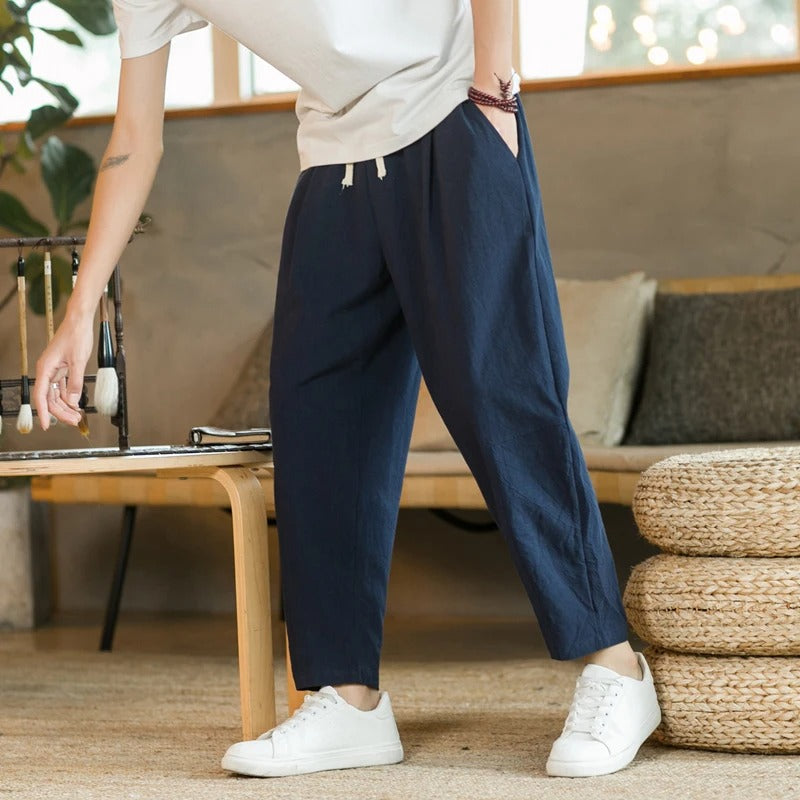 Levoire | Pantalon Respirant Pour un Confort Toute la Journée Bleu foncé