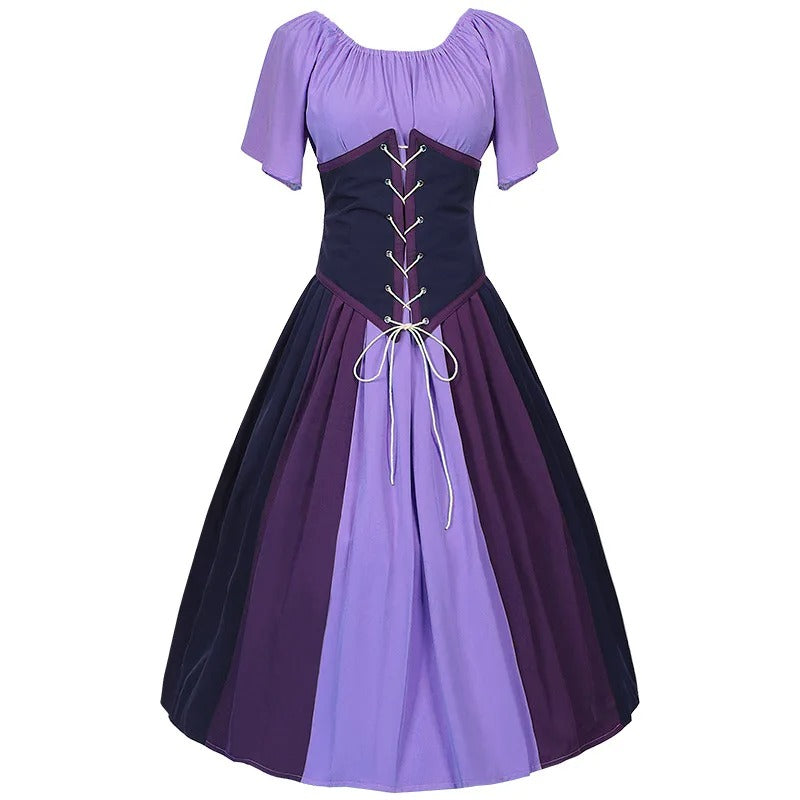Levoire | Luxe Dirndl-Lacet Avec Manches Bouffantes. Lilas