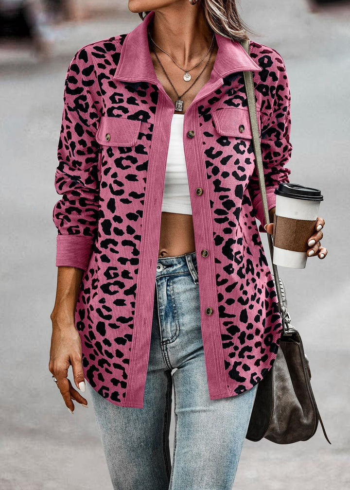 Levoire | Veste De Transition Tendance Avec Motif Léopard Rot