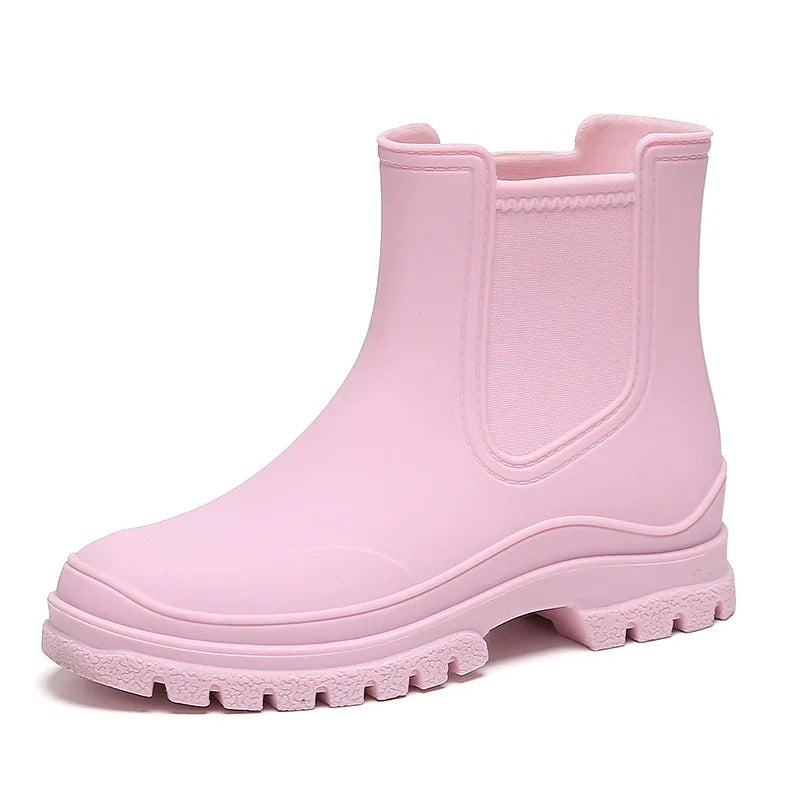 Levoire | Bottes De Pluie Semi-Hautes Imperméables De Luxe Pour Femmes Rosa