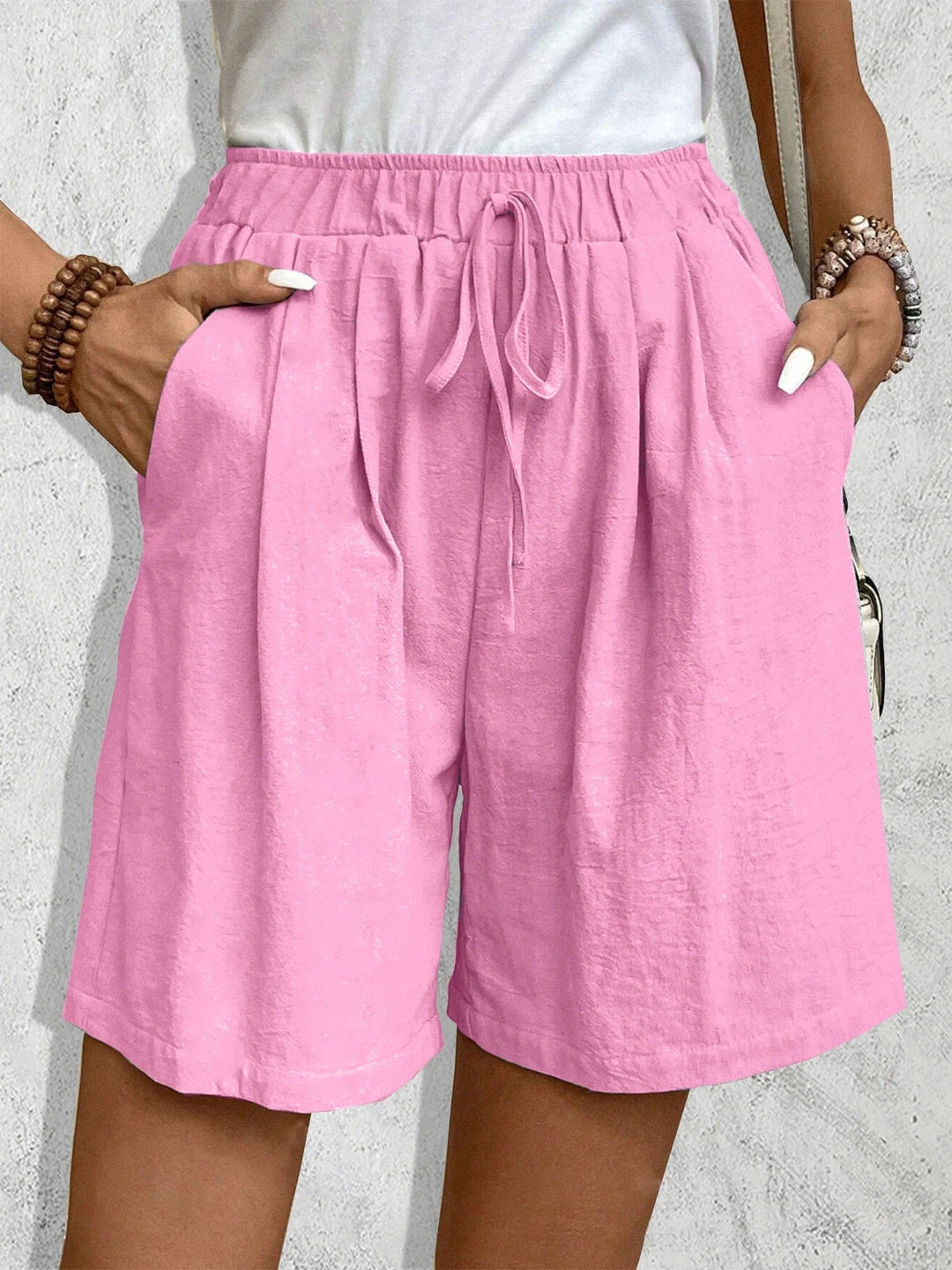 Levoire | Shorts À Taille Haute Et Conscient De La Coupe Rosa