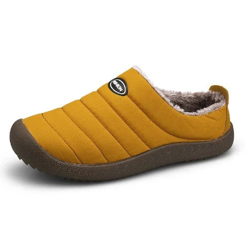 Levoire | Sandales D'Intérieur Pour Hommes Doublées Chaudes Jaune