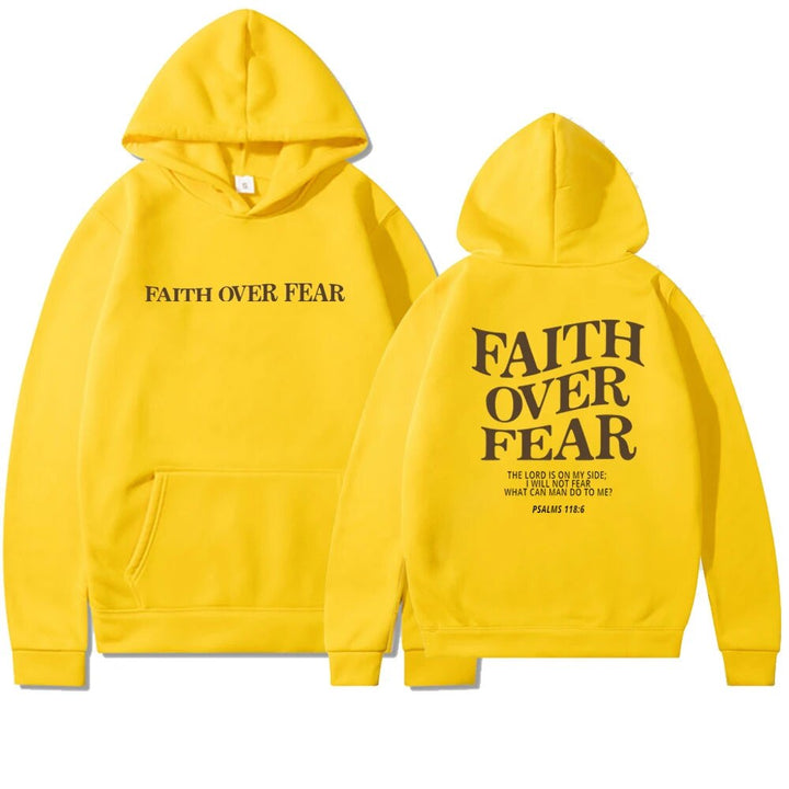 Levoire | Sweat À Capuche Confortable Contre La Peur Jaune