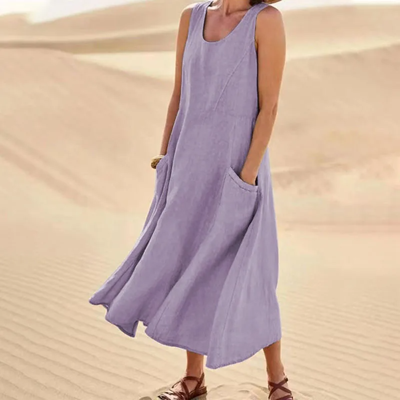 Levoire | Robe sans manches avec poches Lila