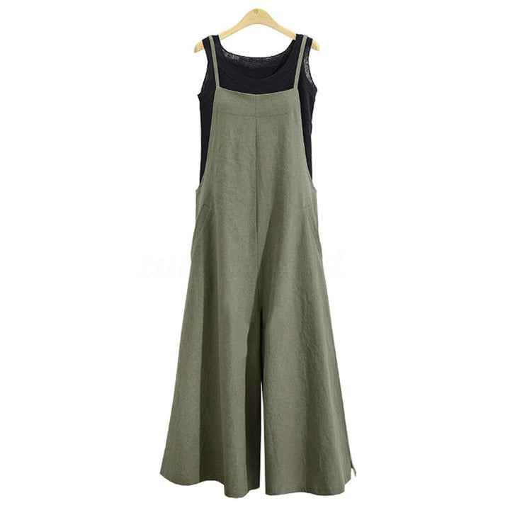 Levoire | Combinaison Noire Pour Femmes Coupe Aeree Et Decontractee, Femmes Vert & Noir