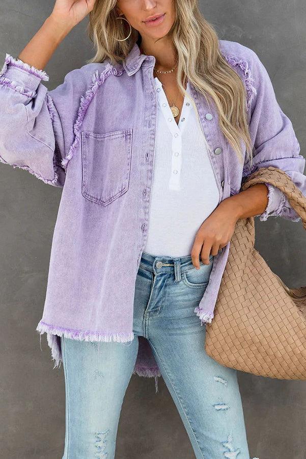Levoire | Veste En Denim Colorée Polyvalente Felicity
