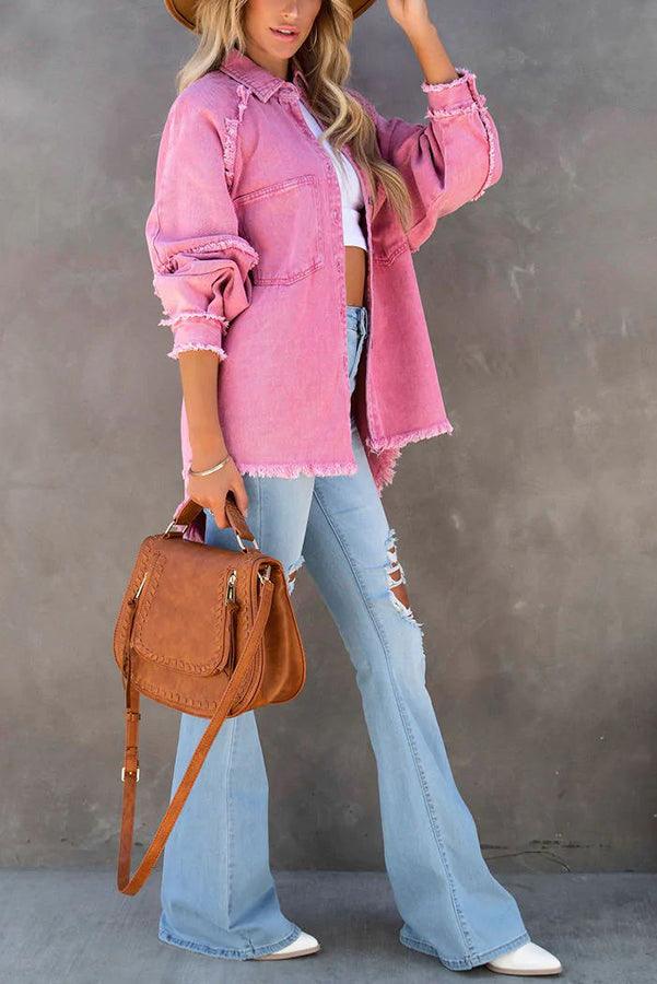 Levoire | Veste En Denim Colorée Polyvalente Felicity