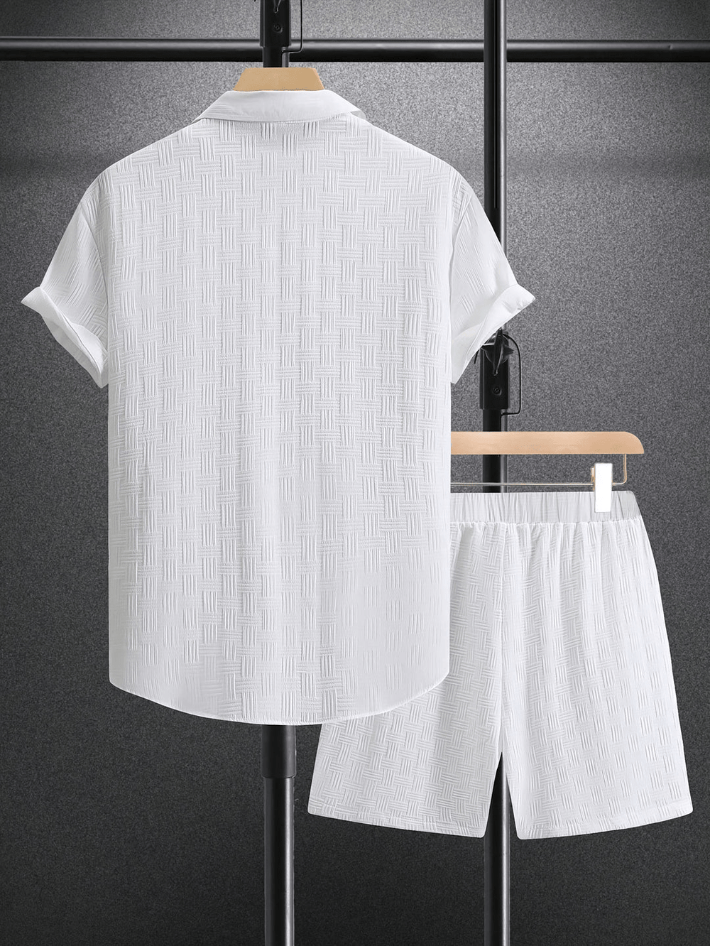Levoire | Tenue pour hommes à la mode 2 pièces Chemise classique avec shorts