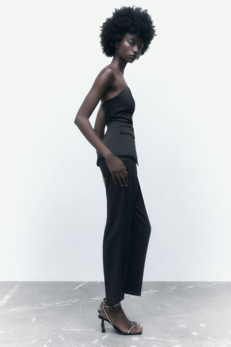Levoire | Ensemble corset pantalon noir femme