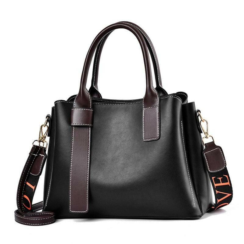 Levoire | Sac Fourre-Tout En Cuir Vegan Avec Poche En Silt Noir