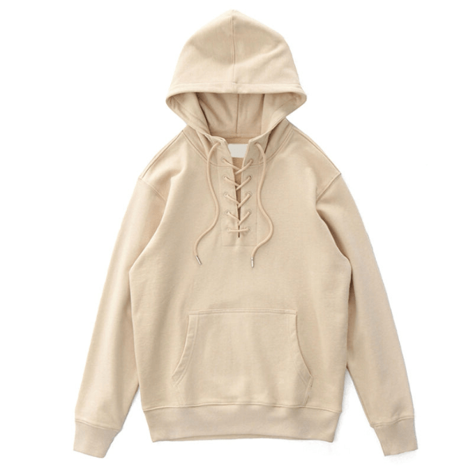 Levoire | Sweat à capuche pour hommes avec devant à lacets, sweat à capuche décontracté, mode masculine confortable