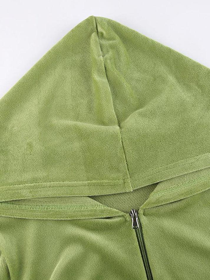 Levoire | Sweat À Capuche Zippé En Velours
