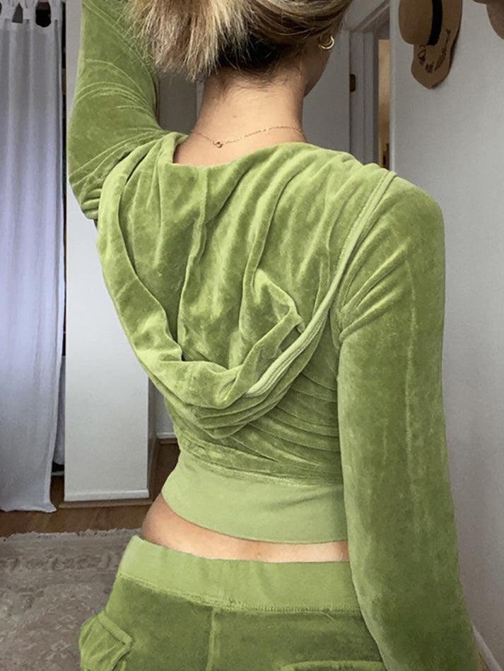 Levoire | Sweat À Capuche Zippé En Velours