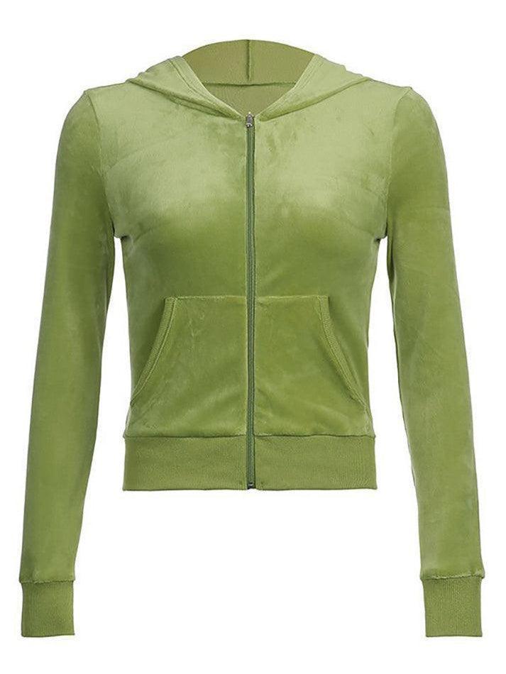 Levoire | Sweat À Capuche Zippé En Velours
