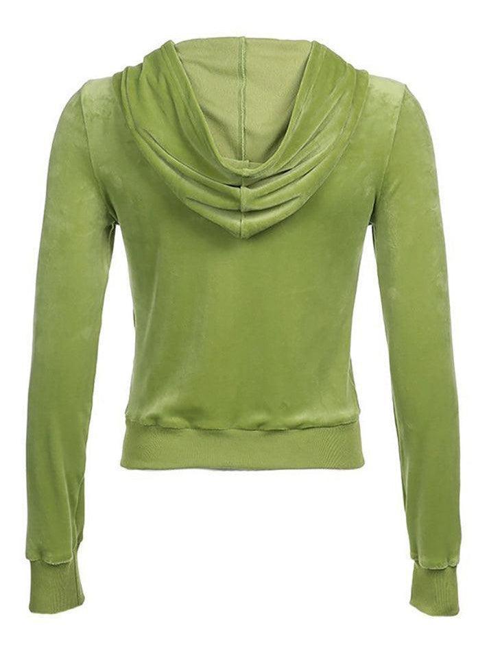 Levoire | Sweat À Capuche Zippé En Velours