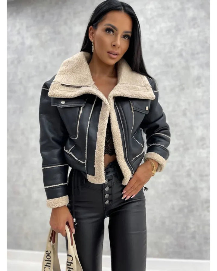 Levoire | Veste En Simili Cuir Chaude