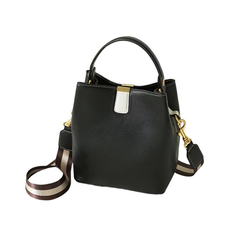 Levoire | Sac Seau Polyvalent En Cuir Fendu Résistant Noir