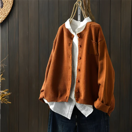 Levoire | Pull en maille doux Orange