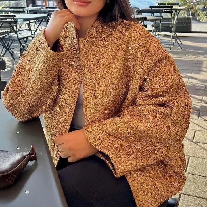 Levoire | Veste Courte Avec Poches Et Volants Pour Femmes