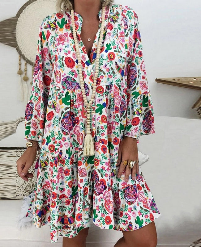 Levoire | Robe d'été à manches longues Blanc