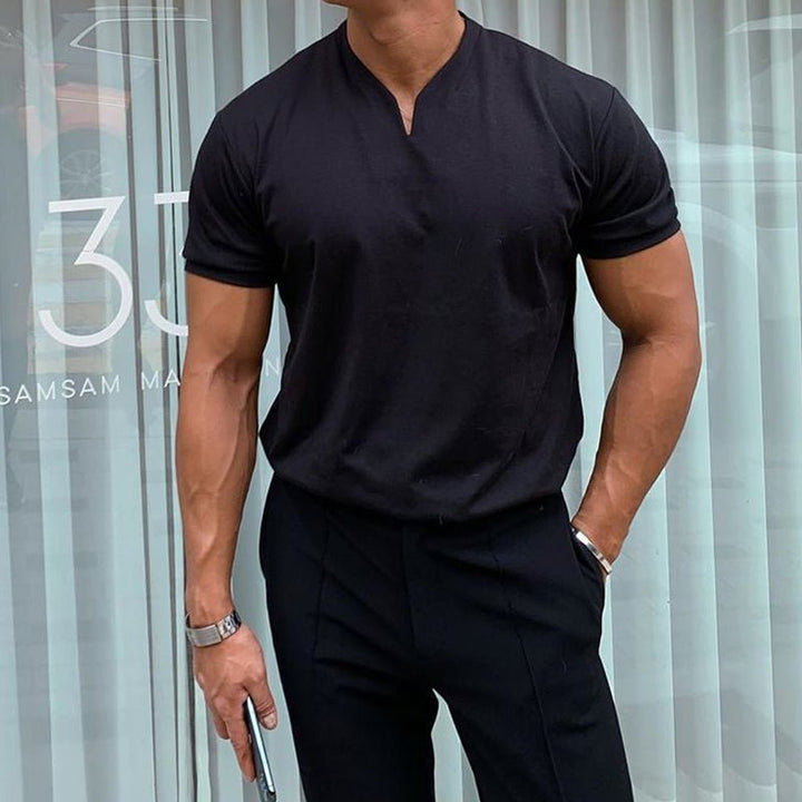 Levoire | T-Shirt De Sport Classique À Col En V