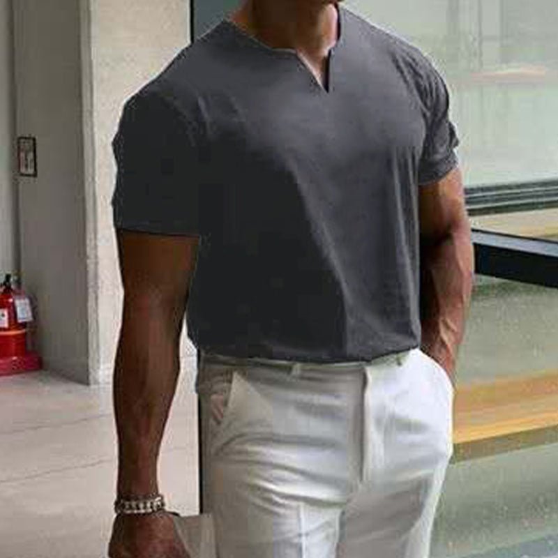 Levoire | T-Shirt De Sport Classique À Col En V