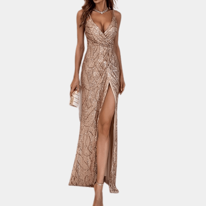 Levoire | Robe longue pour femmes en sequins de luxe