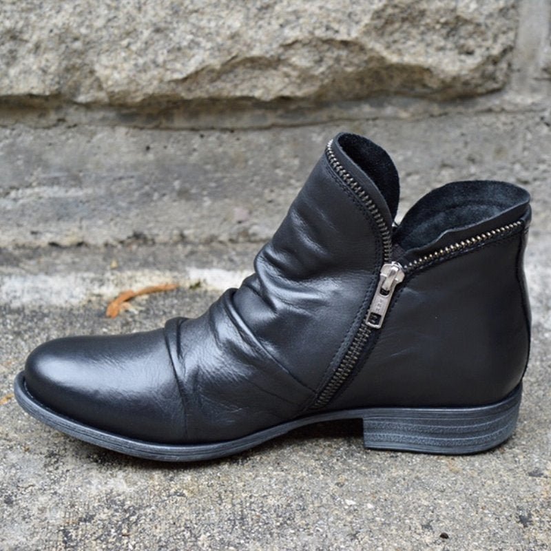 Levoire | Bottes élégantes avec fermeture éclair Noir