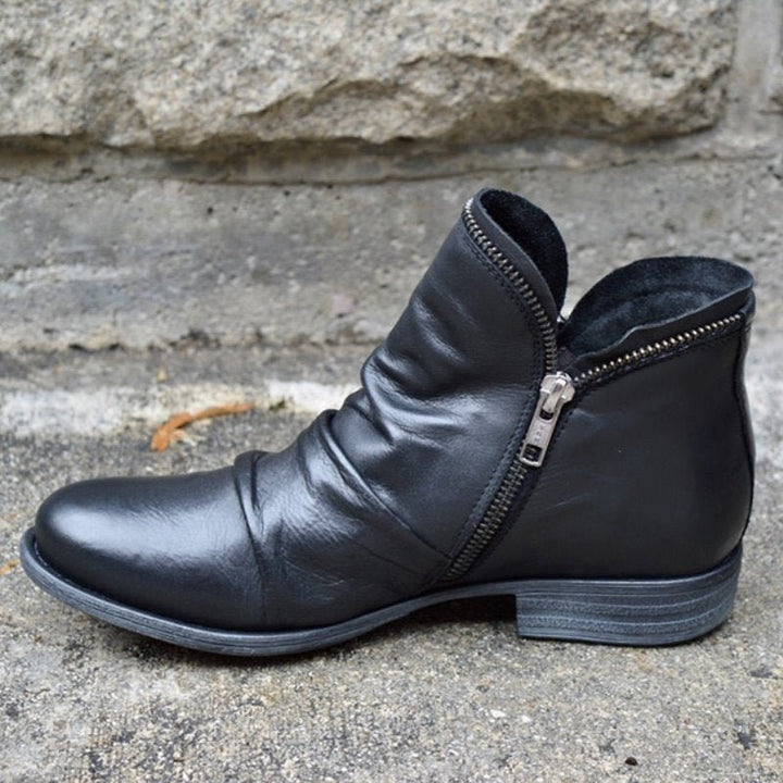 Levoire | Bottes Chics Zippées Noir