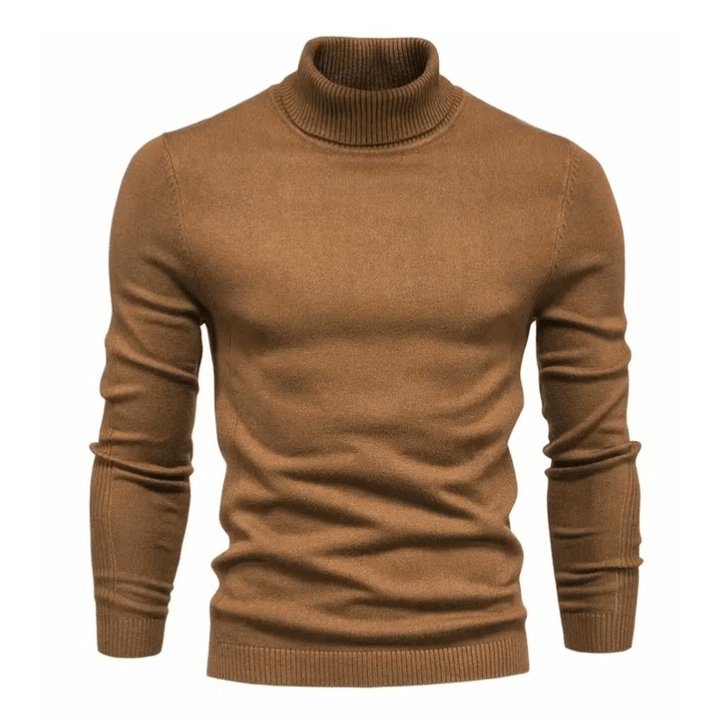 Levoire | Pull Col Roulé Chaud Homme Khaki