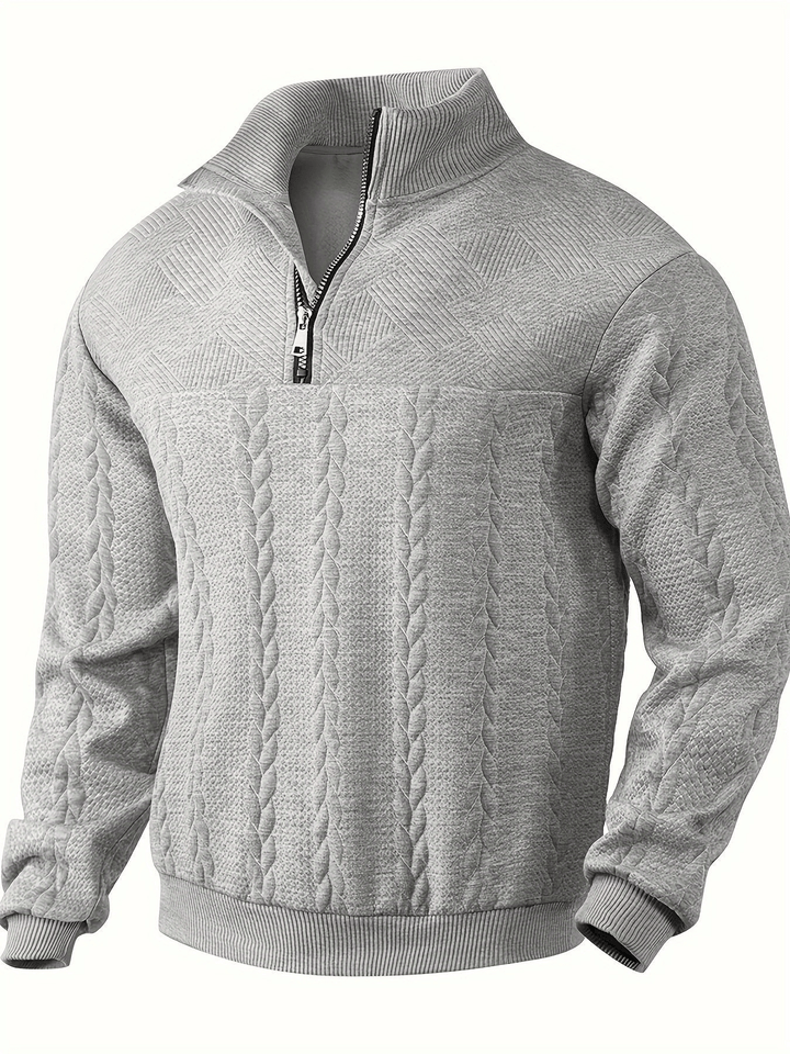 Levoire | Pull Vintage Classique Homme Gris clair