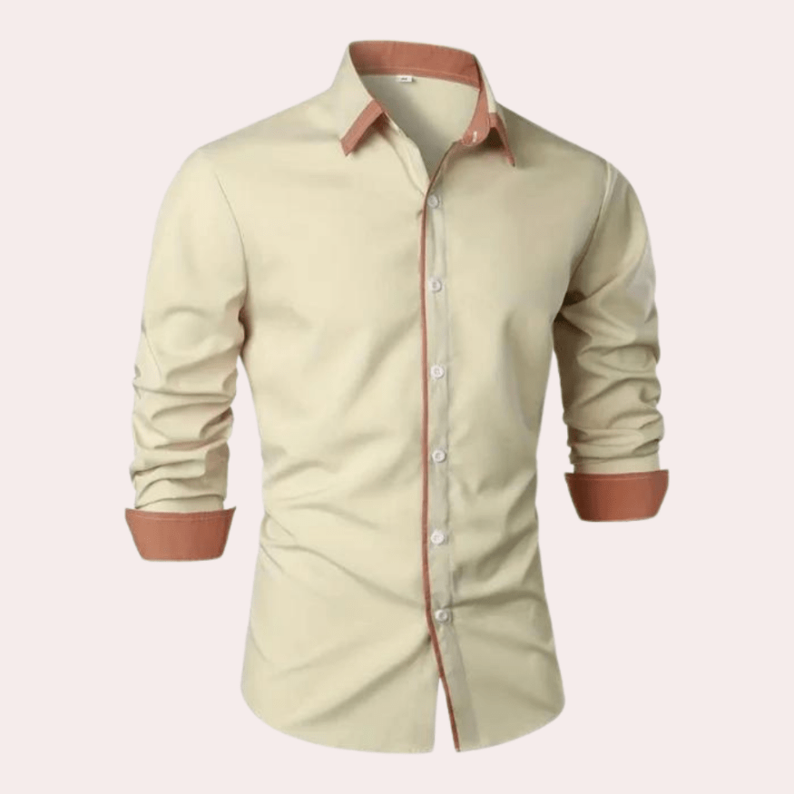 Levoire | Chemise décontractée pour hommes Confortable & Élégant Khaki