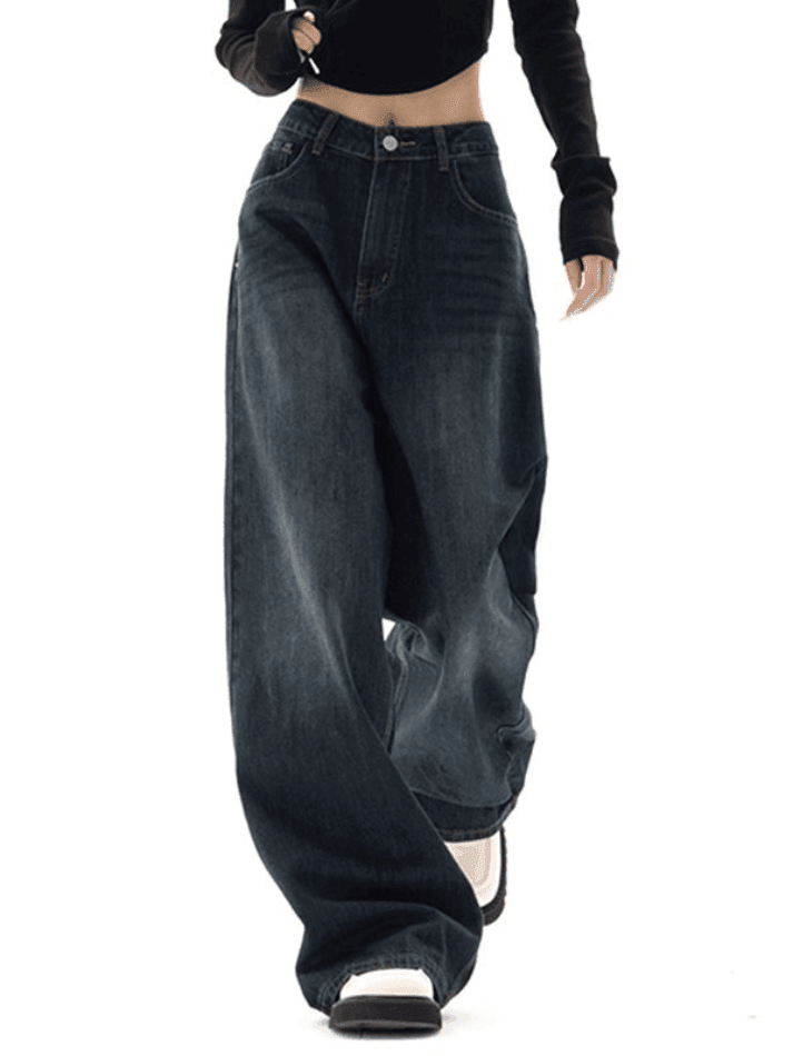 Levoire | Jean Boyfriend Vintage Bleu Des Années 90 Bleu