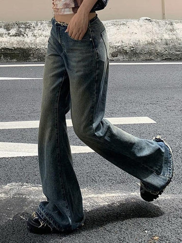 Levoire | Taille Basse En Denim À Jambes Évasées