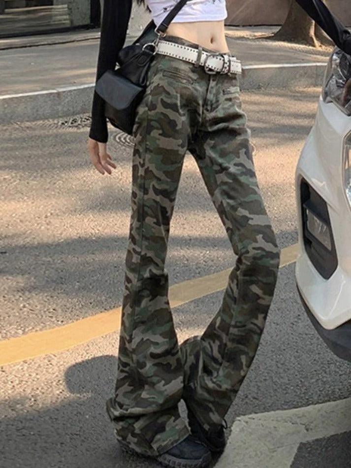 Levoire | Jean Évasé À Imprimé Camouflage Au Style Vintage