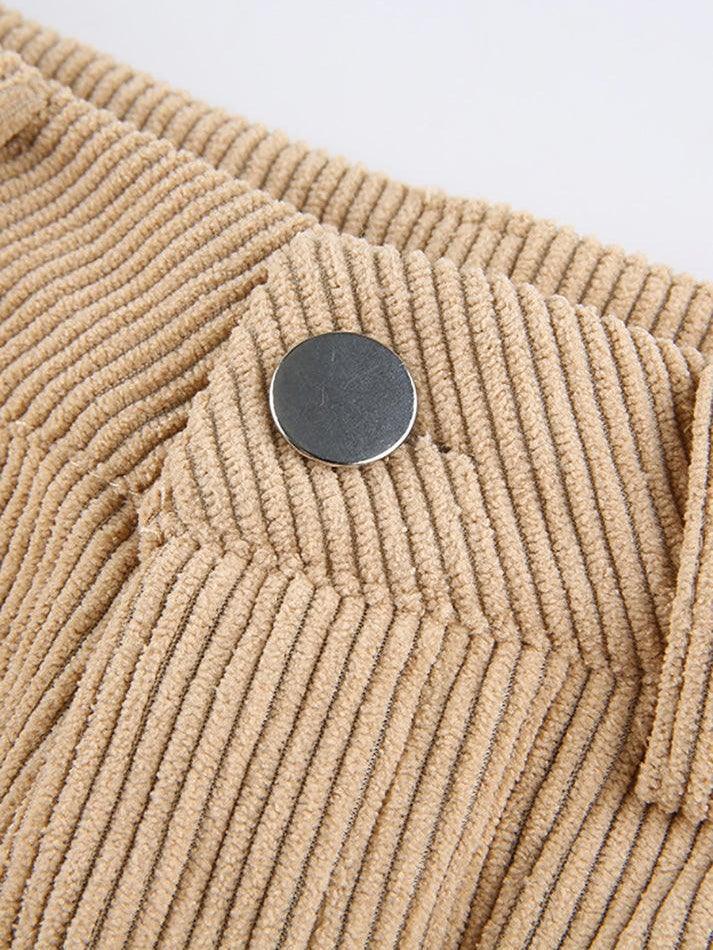 Levoire | Weinlese Pantalon Baggy En Velours Côtelé