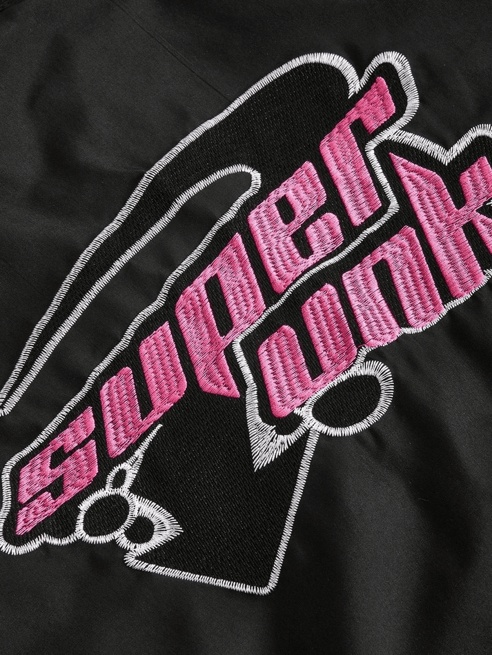 Levoire | Veste Varsity Moto Boutonnée Vintage Brodé