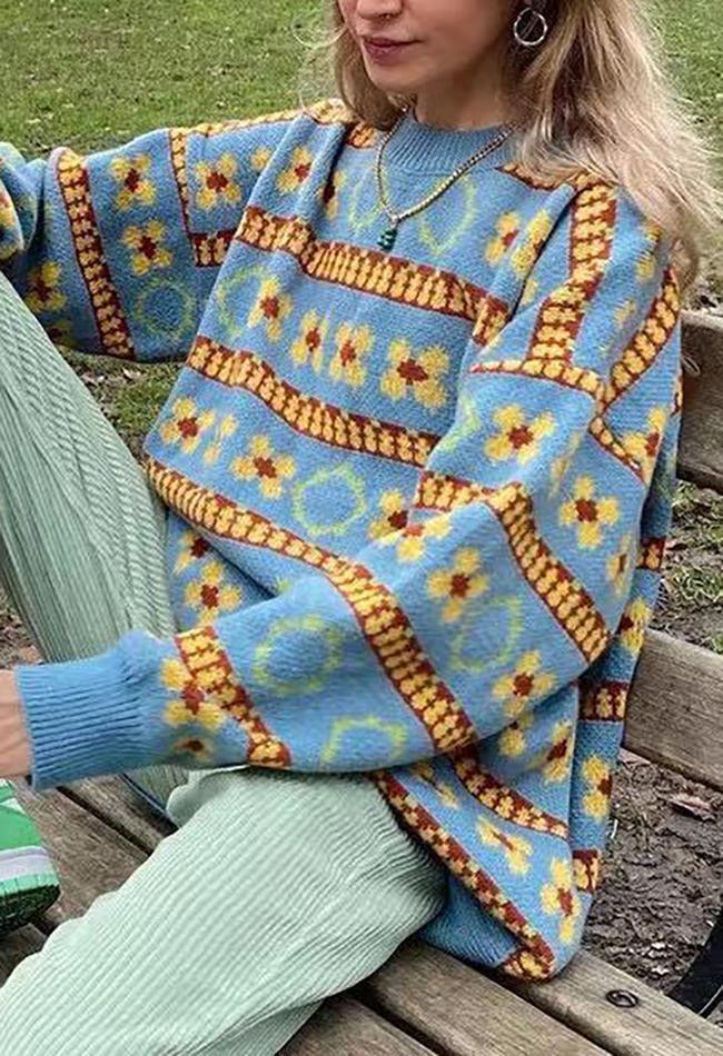 Levoire | Pullover À Fleurs Vintage