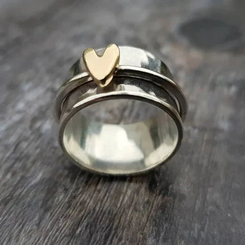 Levoire | Bague En Argent Cœur Suspendu