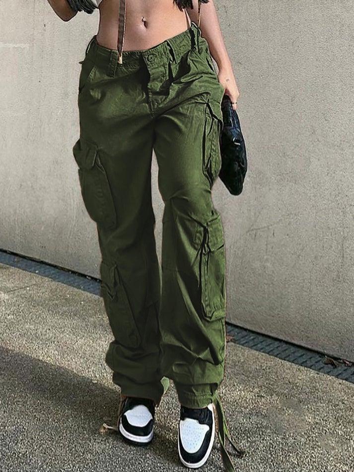 Levoire | Pochettes Multiples De Récolte Jeans Cargo Vert