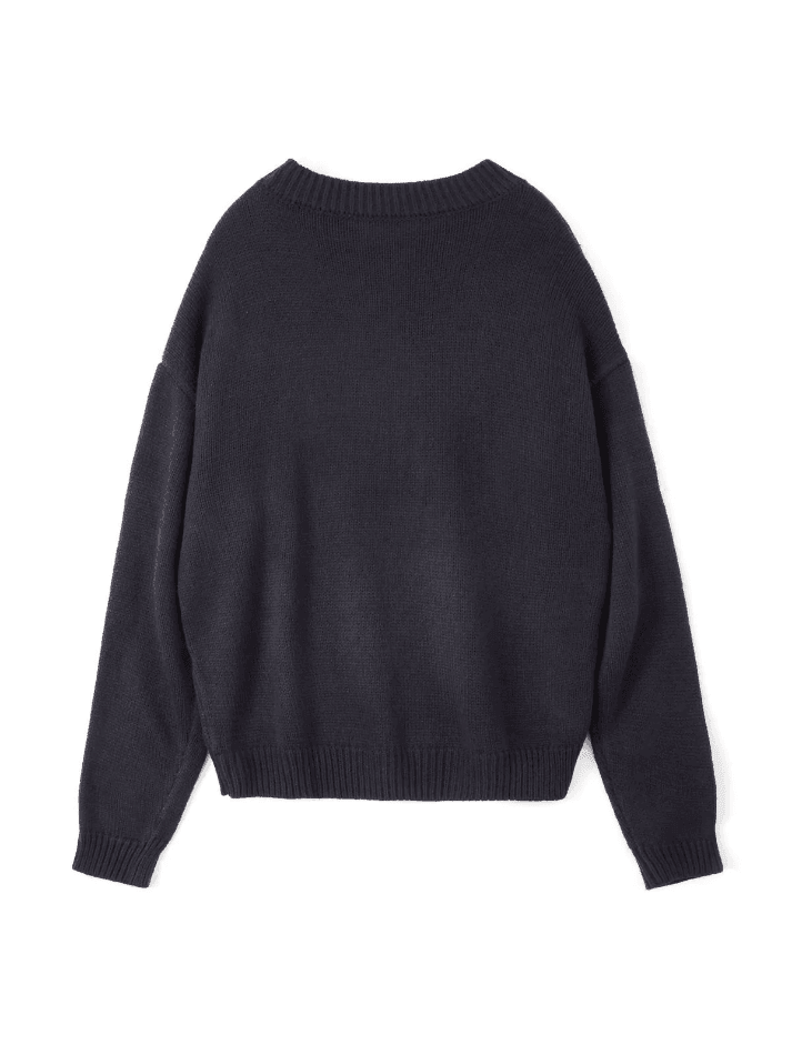 Levoire | Pull Sweatshirt Jacquard Skull Weinlese